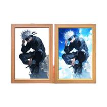 Luminária LED De Personagem De Anime Satoru Gojo Com Três Cores, Quadro De Foto, Lâmpada De Luz Da