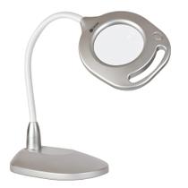 Luminária LED de piso e mesa OttLite Clearsun Silver