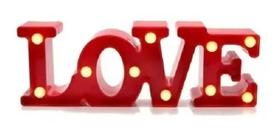 Luminária Led Decorativa Love 30cm X 10cm Dias Dos Namorados