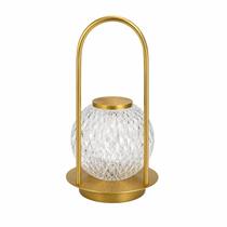 Luminária LED Decorativa Recarregável Dourado 3 Níveis Luminária LED Decorativa Recarregável Dourado 3 Níveis