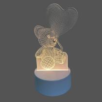 Luminária Led em Acrílico Ursinho Carinho KL-1507 Luatek
