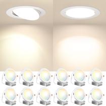 Luminária LED embutida Amico 6" Gimbal 5 CCT 15W 1100 lm