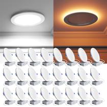 Luminária LED embutida Ensenior 6" dimerizável 2700K-5000K 12W 120V