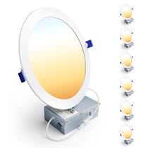 Luminária LED embutida Ensenior 8" dimerizável 5CCT 1600 lm 18 W 120 V