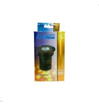 Luminaria Led Embutido De Solo Preto Ip67 Flat 3w Bivolt