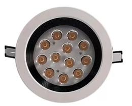 Luminária Led Embutir Circular 12w 3000k Branco Quente