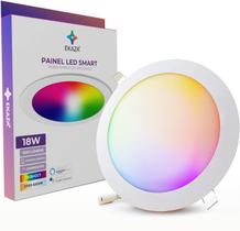 Luminária Led Embutir Inteligente Redondo WI-FI 18W RGB+W - EKAZA
