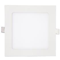 Luminaria led embutir quadrada slim 12w 3000k kian