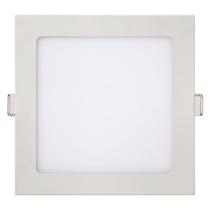 Luminaria led embutir quadrada slim 18w 3000k kian