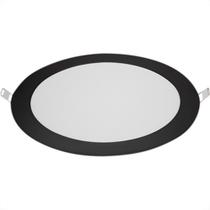Luminaria Led Embutir Redonda 18W 6500K 22,0 Blum Preto Luminaria Led Embutir Redonda 18W 6500K 22,0 Blum Preto