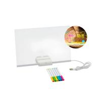 Luminária Led Escrever De Caneta Lousa Quadro Mesa Anotacões