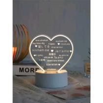 Luminaria Led Escrever De Caneta Lousa Quadro Mesa Anotacoes presente dia dos namorados