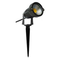 Luminaria LED Espeto Para Jardim 5w 6500k Luz Branca Bivolt