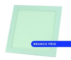 Luminária Led Flat 12W de Embutir Quadrada 900 Lumens