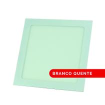 Luminária Led Flat 18W de Embutir Quadrada 1350 Lumens