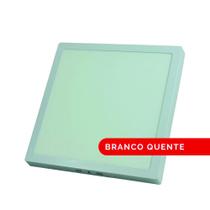 Luminária Led Flat 18W de Sobrepor Quadrada 1350 Lumens