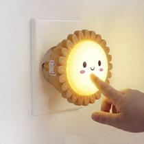 Luminária Led Flor Tomada Quarto Corredor Infantil Bebês Decoração Luz Suave Ambiente Aconchegante