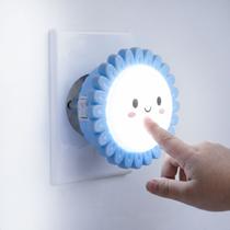 Luminária Led Flor Tomada Quarto Corredor Infantil Bebês Decoração Luz Suave Ambiente Aconchegante