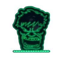Luminaria LED - Hulk Rosto Luminaria LED - Hulk Rosto
