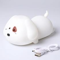 Luminária LED Infantil Panda ou Cachorrinho de Silicone Toque 5 Cores de Luzes Timer Automático USB Luminária LED Infantil Panda ou Cachorrinho de Silicone Toque 5 Cores de Luzes Timer Automático USB