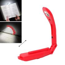 Luminaria led leitura clip articulada mini abajur livro notebook luz noturna