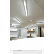Luminária LED Linear 120cm 80W Branco Frio Sobrepor