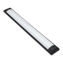 Luminaria led linear 18w 6500k preto ref 61053 embu led