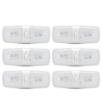 Luminária LED Lumitronics 12V Kit com 6 unidades e chave 3 posições