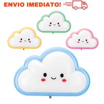 Luminária Led Luz Noturna Abajur de Tomada Infantil bebê -NUVEM Nuvemzinha