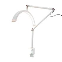 Luminária LED Meia Lua Estética Com Braço Articulado E Suporte Celular - Branco Luminária LED Meia Lua Estética Com Braço Articulado E Suporte Celular - Branco