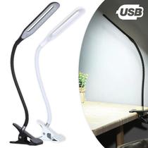 Luminária LED Mesa Presilha USB