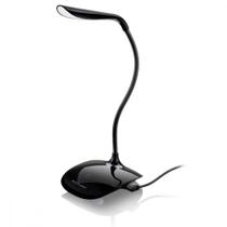 Luminaria Led Multilaser Usb 3 Niveis De Luz - Preta Luminaria Led Multilaser Usb 3 Niveis De Luz - Preta