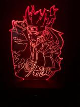 Luminaria Led, Naruto, Anime, Geek, 16 Cores controle remoto, Decoração