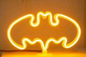 Luminária Led Neon - Batarang - Batman - com 3 efeitos de luz - Alpha7 neon