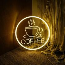 luminaria Led Neon Personalizado 30cm - Decoração Exclusiva para Cantinho do Café, Cozinha e Área Go luminaria Led Neon Personalizado 30cm - Decoração Exclusiva para Cantinho do Café, Cozinha e Área Go