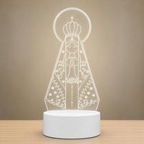 Luminária Led Nossa Senhora Aparecida 3 Tons Volter Luminária Led Nossa Senhora Aparecida 3 Tons Volter