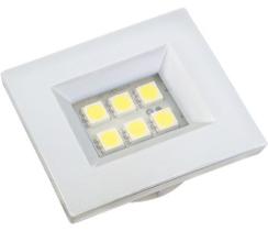 Luminária Led Nuze Embutir Retangular 1,2W Branco
