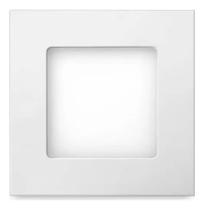 Luminária Led Paflon Quadrada Embutir 6w 6500k Bivolt Elgin Branco