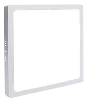 Luminária LED Painel Plafon Sobrepor Quadrado 25w 30x30 2000lm IRC80 Luz Quente 3000k Neutra 4000k Fria 6000k Casa Sala Estar Jantar Cozinha Banheiro