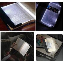 Luminaria led para leitura para livros e textos light panel luz de led noturna de mao portatil