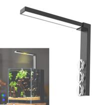 Luminária LED Pequena Para Aquário E Plantas Aquáticas, Luz De Preenchimento De Modo Duplo, ABS,