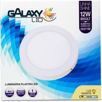 Luminaria Led Plafon Galaxy Externa Redondo 12W 3000K 15,5Cm 2006S