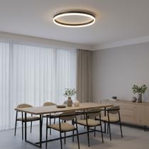 Luminária LED Plafon Redondo 40cm 3 em 1 Orbital Bivolt Luz Quente Fria Neutra Teto Econômica Luminária LED Plafon Redondo 40cm 3 em 1 Orbital Bivolt Luz Quente Fria Neutra Teto Econômica