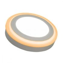 Luminaria Led Plafon Taschibra Dual Color Externo Redondo 18/6W 24Cm