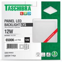 Luminaria Led Plafon Taschibra Lys Externo Quadrado 12W 6500K 17Cm