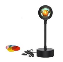 Luminária LED Por do Sol USB 5W Lentes 180 Ajustável 27cm
