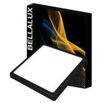Luminaria Led Quadrada Sobrepor Preta 18W Bivolt Bellalux