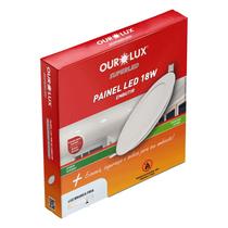 Luminaria LED Redonda Embutir 18 Watts 6500K Branco Frio - OUROLUX Luminaria LED Redonda Embutir 18 Watts 6500K Branco Frio - OUROLUX