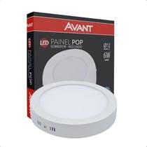 Luminária LED Redonda Sobrepor 06 Watts 6500K Branco Frio AVANT Luminária LED Redonda Sobrepor 06 Watts 6500K Branco Frio AVANT