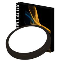 Luminaria Led Redonda Sobrepor Preta 18W Bivolt Bellalux